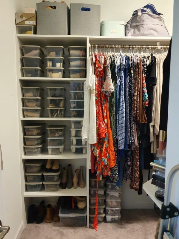 Functional and organized closet