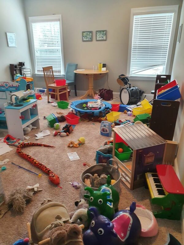 Messy play space