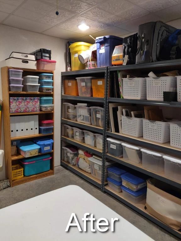 organized basement storage stores so much more