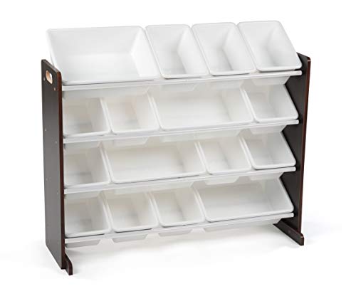 espresso toy organizer with bins